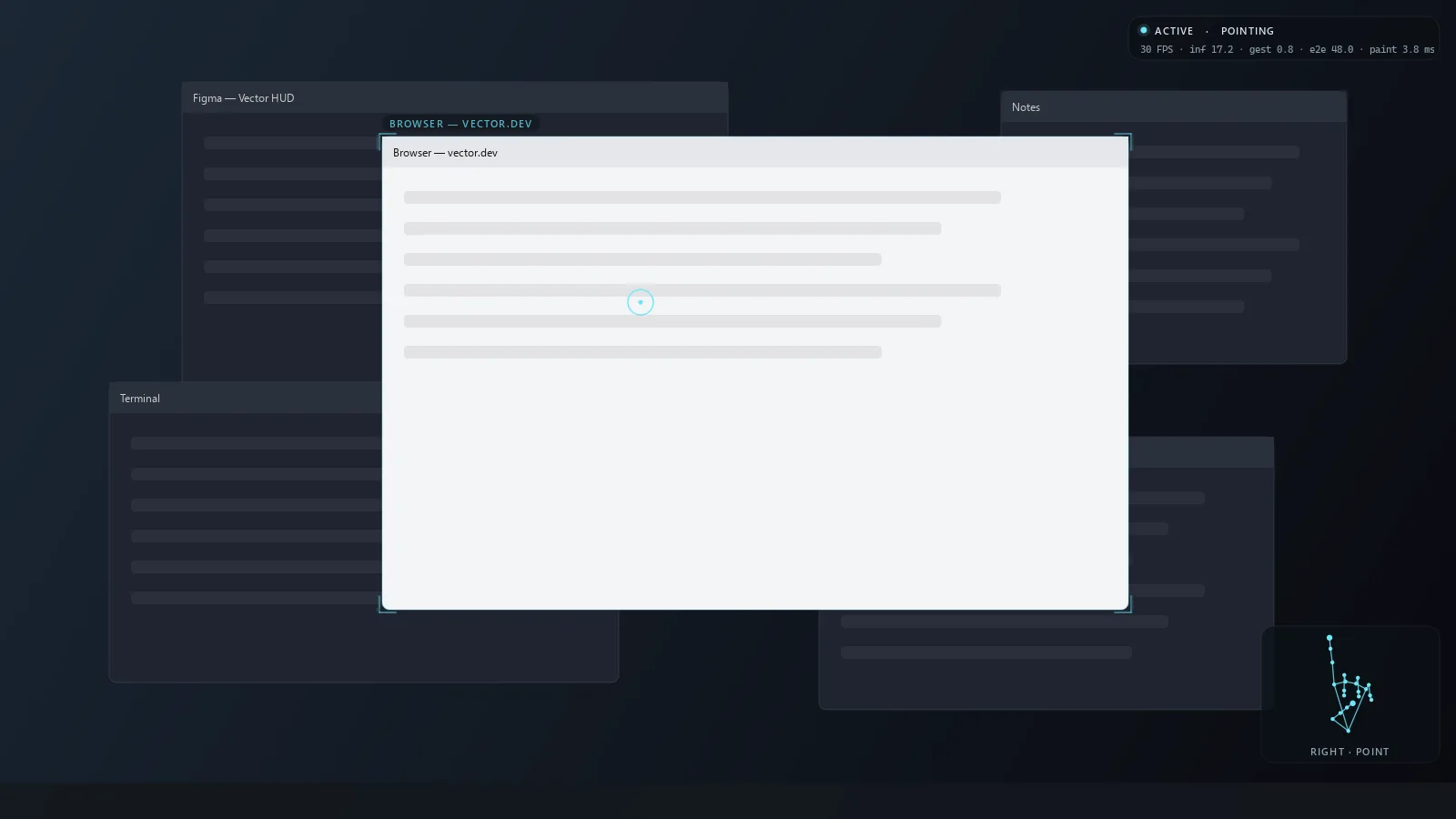 Vector HUD: Point → Cursor
